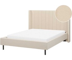 Beliani Lova Boucle VILLETTE 140 x 200 cm Smėlio spalvos