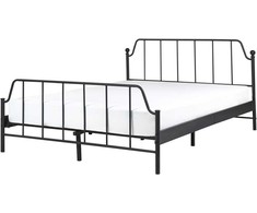 Beliani Metalinė lova MAURESSAC 140 x 200 cm Juoda