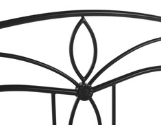 Beliani Metalinė lova ANTLIA 140 x 200 cm, juoda