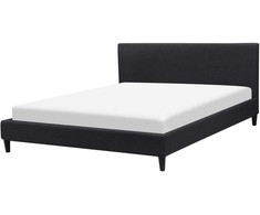 Beliani Lova FITOU 160 x 200 cm juoda