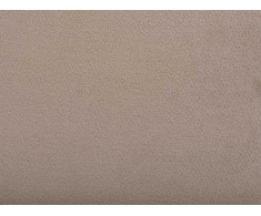 Beliani Velvetinė lova AMBILLOU 140 x 200 cm smėlio spalvos