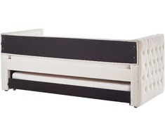 Beliani Ištraukiama lova GASSIN 90 x 200 cm, balta