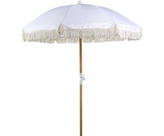 Beliani Parasol sodo 150 cm MONDELLO Baltas