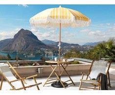 Beliani Parasol sodo 150 cm MONDELLO Geltonas