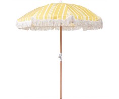 Beliani Parasol sodo 150 cm MONDELLO Geltonas