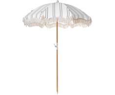 Beliani Sodo skėtis 155 cm MONDELLO Baltas/juodas