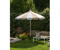 Beliani Parasol sodo ⌀ 245 cm beżowo-balta MINOA