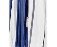 Beliani Parasol sodo 245 cm MINOA Baltas/ mėlyna