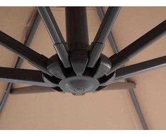 Beliani Sodo skėtis su svirtimi 300 cm RAVENNA smėlio spalvos