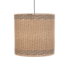Pakabinamas šviestuvas Beliani Lampa wisząca LUAPULA Papierowa plecionka Naturalny