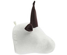 Beliani Vaikiška sienų apdaila Jautis GEOFFREY Medvilnė 24 cm Baltas