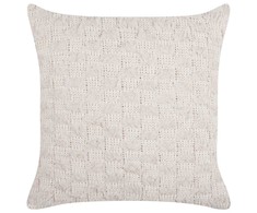 Beliani Dekoratyvinė pagalvė BASALIM 45 x 45 cm Kremas Solid