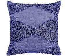 Beliani Lumarko siūtinė medvilninė dekoratyvinė pagalvė 45 x 45 cm violetinė RHOEO!