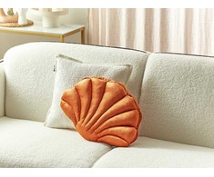 Beliani dekoratyvinė pagalvė CONSOLIDA Velvet 47 x 35 cm Oranžinė uniforma