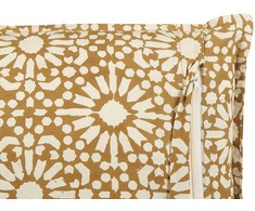 Beliani Lumarko Cotton dekoratyvinė pagalvė su geometriniu raštu 45 x 45 cm smėlio spalvos CEIBA!