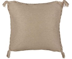 Beliani dekoratyvinė pagalvė ERIGERON džiutas 45 x 45 cm Kremas Solid
