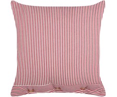 Beliani Dekoratyvinė pagalvė AALITA Medvilnė 45 x 45 cm Raudona Striped