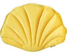 Beliani dekoratyvinė pagalvė CONSOLIDA Velvet 47 x 35 cm Geltonas Solid