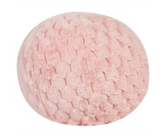 Beliani Poduszka dekoracyjna ROSEA Sztuczne futro 30 x 30 cm Rožinė Jednolity