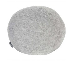 Beliani Poduszka dekoracyjna SALVIA Boucle 30 x 30 cm Pilka Jednolity