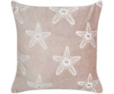 Beliani dekoratyvinė pagalvė CERAMIUM Velvet 45 x 45 cm Pastelinis rožinė Gėlių raštas