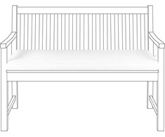 Beliani VIVARA sodo suoliuko pagalvėlė 112 x 54 cm beveik balta