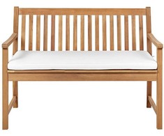 Beliani VIVARA sodo suoliuko pagalvėlė 112 x 54 cm beveik balta