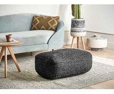 Beliani Pufas ISARDA Juodas džiutas