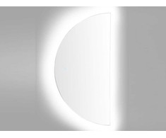 Beliani Vonios veidrodis LED LOUE 50 cm 100 cm Sidabrinis