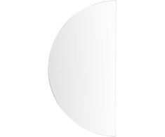 Beliani Vonios veidrodis LED LOUE 60 cm 120 cm sidabrinės spalvos