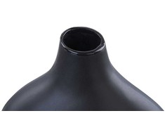 Beliani Keraminė gėlių vaza 30 cm juoda LAMIA Lumarko!