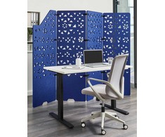 Beliani Biuro pertvara STARRY 240 × 180 cm, tamsiai mėlyna