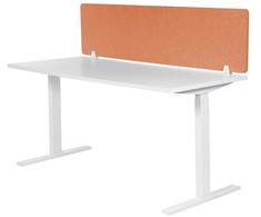 Beliani Rašomasis stalas pertvara WALLY 130 x 40 cm Šviesiai raudona