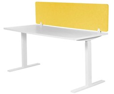 Beliani Rašomojo stalo pertvara WALLY 160 x 40 cm geltona