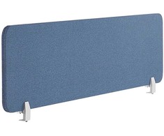 Beliani Rašomojo stalo pertvara WALLY 160 x 40 cm, mėlyna