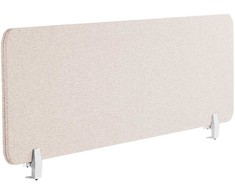 Beliani Rašomojo stalo pertvara WALLY 160 x 40 cm smėlio spalvos