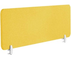 Beliani Rašomojo stalo pertvara WALLY 160 x 40 cm geltona