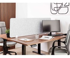 Beliani Stalo pertvara SPLIT 160 x 50 cm pilka