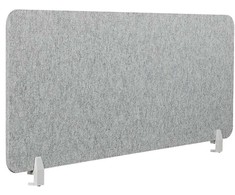 Beliani Stalo pertvara SPLIT 160 x 50 cm pilka
