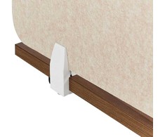 Beliani Rašomojo stalo pertvara SPLIT 160 x 50 cm, smėlio spalvos