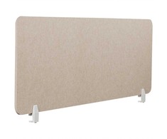 Beliani Rašomojo stalo pertvara SPLIT 160 x 50 cm, smėlio spalvos