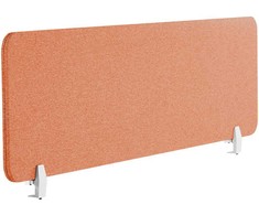 Beliani Rašomojo stalo pertvara WALLY 180 x 40 cm šviesiai raudona