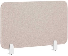 Beliani Rašomojo stalo pertvara WALLY 80 x 40 cm, smėlio spalvos