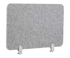 Beliani Rašomojo stalo pertvara SPLIT 80 x 50 cm Pilka