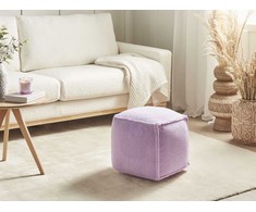 Beliani Puf AS ALIPUR boucle, violetinis