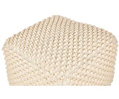Beliani Pufas KINGRI medvilninis smėlio spalvos