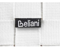 Beliani Pufas BODLA, sintetinis audinys, baltas