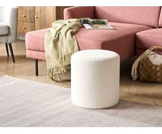 Beliani Pufas MOAB Boucle baltas