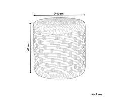 Beliani Pufas BASSLET pintas smėlio spalvos