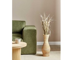 Beliani Wazon dekoracyjny TRINISA Rattan 50 cm Naturalny
